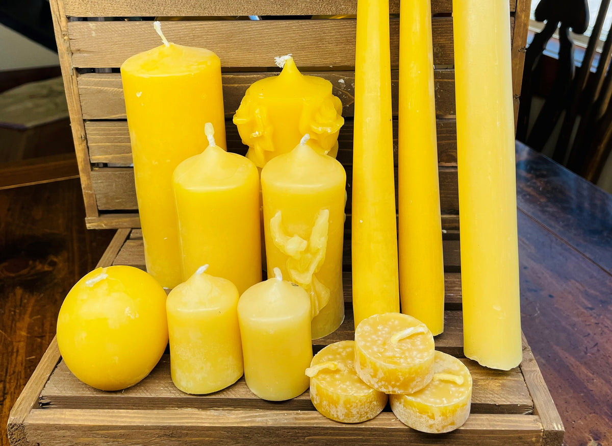 Bee's Wax Candles Flint Farm Honey